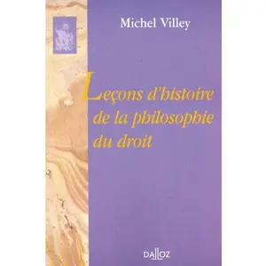 Dalloz Leçons D'histoire De Philosophie Du Droit pas cher
