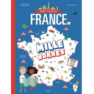 Mon tour de France avec Mille bornes. Avec une carte de France à afficher pas cher