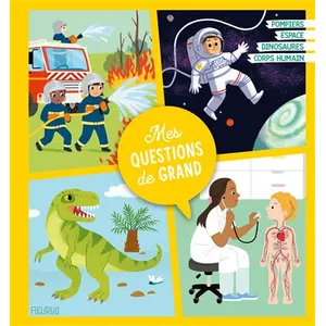 Fleurus Mes Questions De Grand - Pompiers - Espace - Dinosaures - Corps Humain pas cher