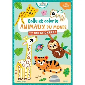 Fleurus Colle Et Colorie - Animaux Du Monde pas cher