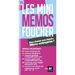 Foucher Bien Choisir Son Statut : Micro-Entreprise ? - Quel Statut Pour Mon Entreprise ? pas cher