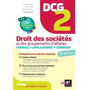 Foucher DCG 2 - Droit des sociétés et autres groupements d'affaires - ... pas cher