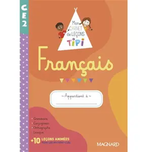 Comparateur de prix : Magnard Français Ce2 - Mon Carnet De Leçons Tipi