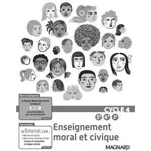 Magnard Enseignement Moral Et Civique 5e, 4e, 3e, Cycle 4 - Livre Du Professeur pas cher