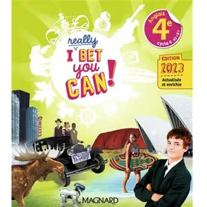 Comparateur de prix : Magnard Anglais 4e I Really Bet You Can! - Manuel Élève