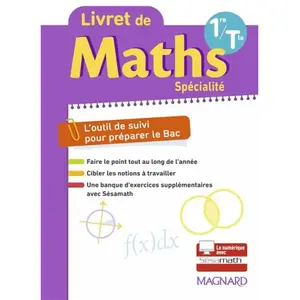 Magnard Maths 1re Tle - Livret (2022) pas cher