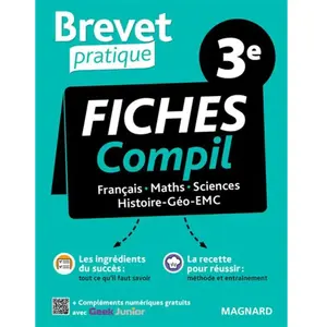 Comparateur de prix : Magnard Fiches Compil 3e - Français, Maths, Sciences, Histoire-Géo-Emc