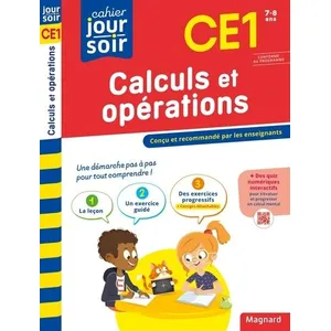 Magnard Cahier Du Jour/Cahier Du Soir Calculs Et Opérations Ce1 pas cher