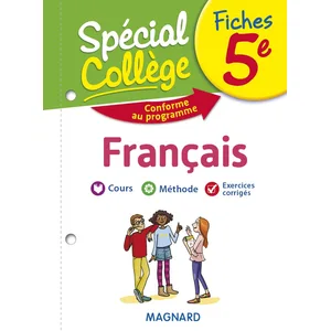 Magnard Fiches français 5e Spécial Collège pas cher