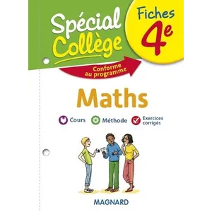 Magnard Fiches Maths 4e Spécial Collège