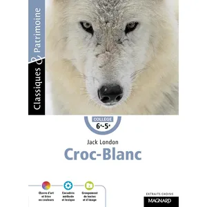 MAGNARD Roman - Gallimard - Croc-blanc - Aventure d'un chien-loup dans le Grand Nord canadien pas cher