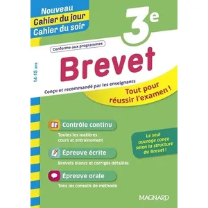 Brevet 3e - Nouveau Cahier du jour Cahier du soir - Florence Randanne pas cher