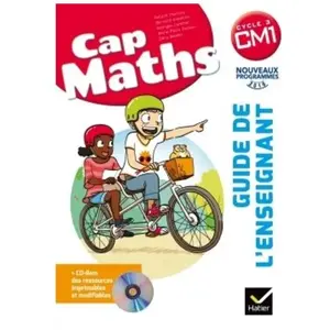 Hatier Cap Maths Cm1 - Guide De L'enseignant (1 Cd-Rom) pas cher
