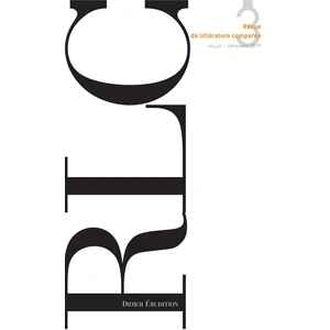 Revue De Littérature Comparée N° 363, 3/2017 pas cher
