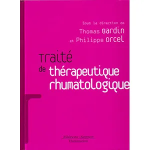 Comparateur de prix : Medecine Science Publications Traité de thérapeutique rhumatologique