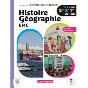 Comparateur de prix : Delagrave Histoire Géographie Emc 2de, 1re, Tle Bac Pro - Tome Unique