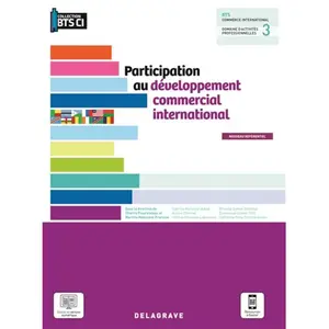 Comparateur de prix : Delagrave Participation Au Développement Commercial International Bts Commerce International