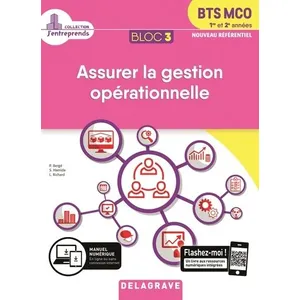 Delagrave Assurer La Gestion Opérationnelle Bts Mco 1re Et 2e Années - Bloc 3 pas cher