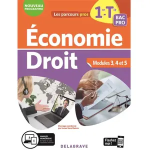 Delagrave Economie Droit 1re Tle Bac Pro pas cher