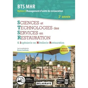 Delagrave Sciences Et Technologies Des Services En Restauration Stsr 2e Année Bts Mhr - Pochette Élève pas cher