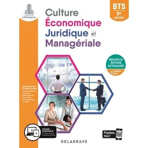 Delagrave Culture Économique, Juridique Et Managériale Bts 1re Année pas cher