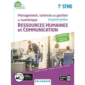 Delagrave Management, Sciences De Gestion Et Numérique Ressources Humaines Et Communication Tle Stmg pas cher