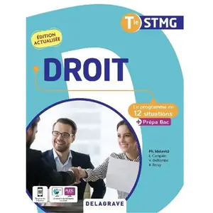 Comparateur de prix : Delagrave Droit Tle Stmg - Le Programme En 12 Situations + Prépa Bac