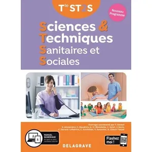 Delagrave Sciences & Techniques Sanitaires Et Sociales Tle St2s - Manuel Élève pas cher