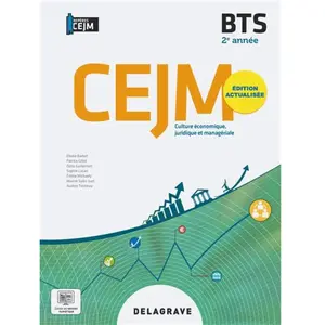 Comparateur de prix : Delagrave Repères - Culture économique, juridique et managériale (CEJM...