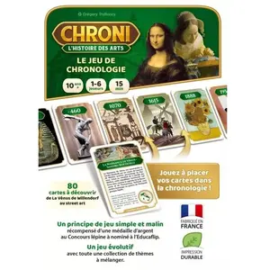 Jeu éducatif On the go editions Chroni L'Histoire des Arts pas cher