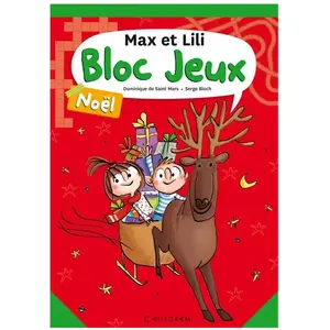 Calligram Max et Lili - Bloc jeux Noël pas cher