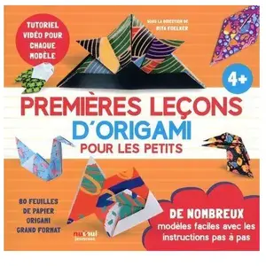 Nuinui Jeunesse Premières Leçons D'origami Pour Les Petits - 80 Feuilles De Papier Origami Grand Format pas cher