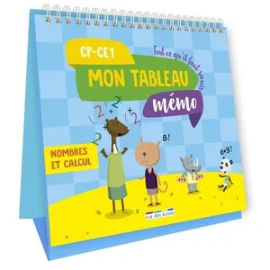 Comparateur de prix : Rue Des Ecoles Mon Tableau Mémo Nombres Et Calcul Cp-Ce1 - Tout Ce Qu'il Faut Savoir