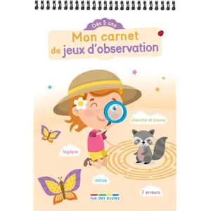 Rue Des Ecoles Mon carnet de jeux d'observation pas cher