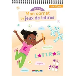 Rue Des Ecoles Mon carnet de jeux de lettres pas cher