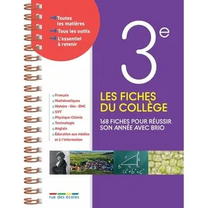 Comparateur de prix : Rue Des Ecoles Les fiches du collège 3e