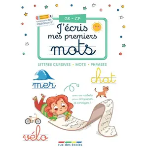 Comparateur de prix : Rue Des Ecoles J?Écris Mes Premiers Mots Gs-Cp - Lettres Cursives, Mots, Phrases
