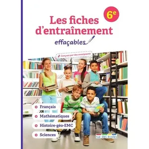 Rue Des Ecoles Les fiches d'entraînement effaçables 6e pas cher