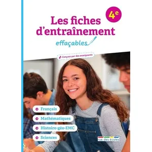 Comparateur de prix : Rue des Ecoles Les fiches entraînement effaçables 4e