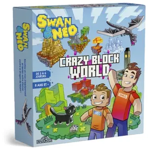 DRAGON D OR Jeu de plateau familial - Swan & Neo - Crazy Block World - Blanc - Dès 8 ans pas cher