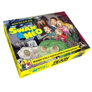 Dragon D'or Livres Du Swan & Néo - Mon escape box - Panique dans le train fantôme - Escape game enfants - De 2 à 6 joueurs pas cher
