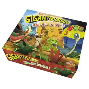 Dragon D'or Livres Du Gigantosaurus: Mini-jeux en folie ! 3 jeux en 1 pas cher