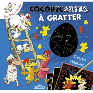 Dragon D'or Livres Du Les P'tites poules, Cocoricartes à gratter: Avec 10 cartes et 1 bâtonnet
