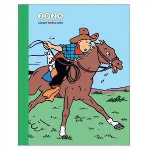 MOULINSART Agendas - Agenda de bureau 2026 Tintin et les activités de loisirs 15x21cm (24495) pas cher