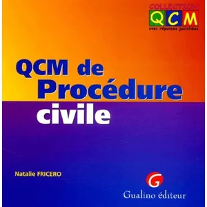 Gualino Eds Qcm de procédure civile pas cher