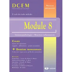 Estem Module 8 - Immunopathologie - Réaction Inflammatoire pas cher