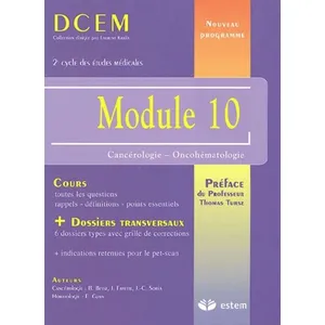 Estem Module 10 - Cancérologie - Oncohématologie pas cher