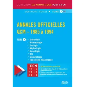 Med-Line Annales Officielles Qcm 1985 Ã 1994 - Tome 3 pas cher
