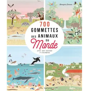 Mila Boutan Eds 700 gommettes des animaux du monde pas cher