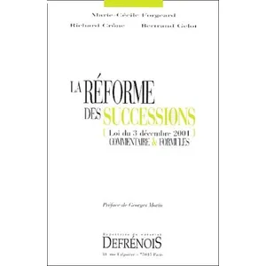 Defrenois Eds La réforme des successions pas cher